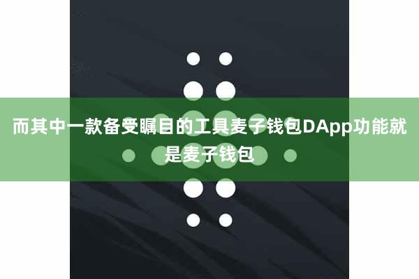 而其中一款备受瞩目的工具麦子钱包DApp功能就是麦子钱包
