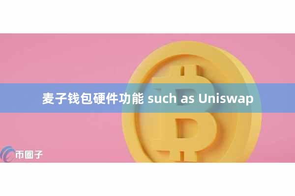 麦子钱包硬件功能 such as Uniswap