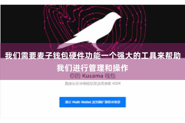 我们需要麦子钱包硬件功能一个强大的工具来帮助我们进行管理和操作