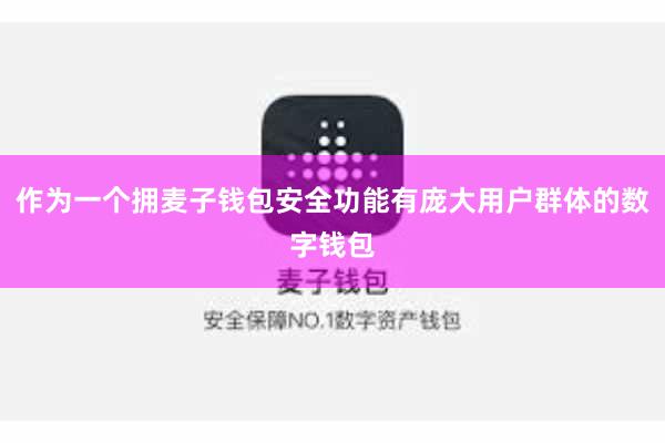 作为一个拥麦子钱包安全功能有庞大用户群体的数字钱包