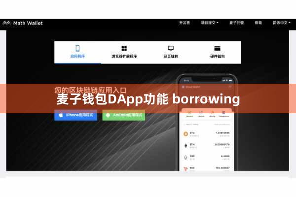 麦子钱包DApp功能 borrowing