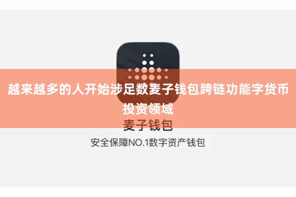 越来越多的人开始涉足数麦子钱包跨链功能字货币投资领域